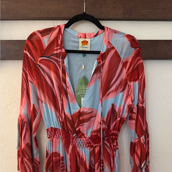 NWT FARM Rio Azalea Mini Dress - Picture 3 of 4